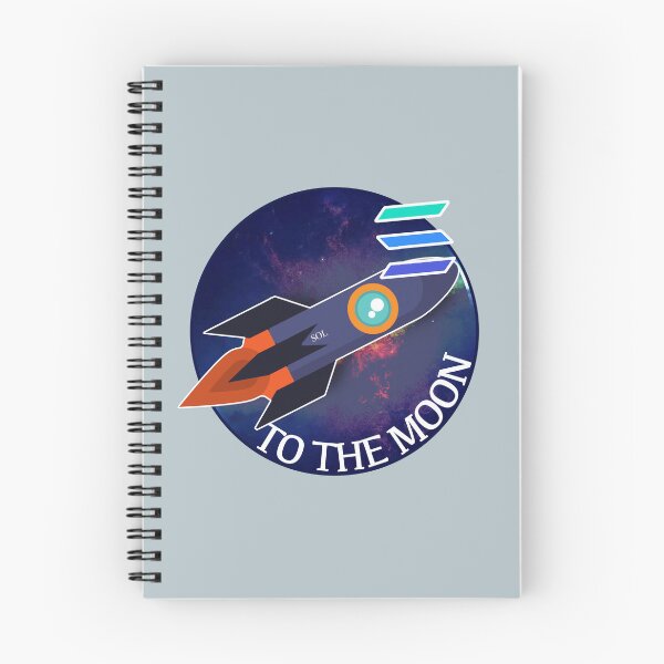 Item preview, Solana to the moon designed and sold by Crypmetal.