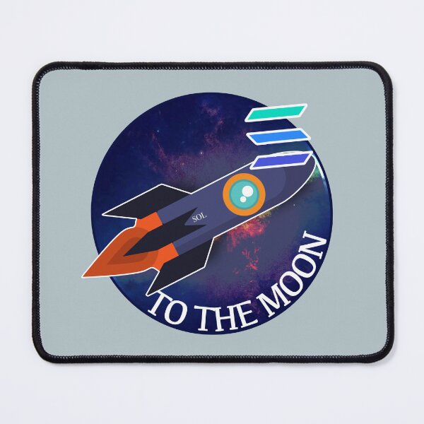 Item preview, Solana to the moon designed and sold by Crypmetal.