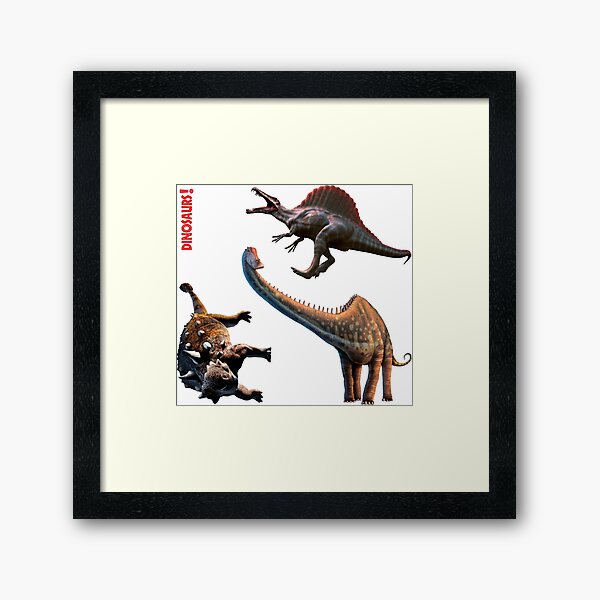 Dinosaurs - Set 2 Framed Art Print