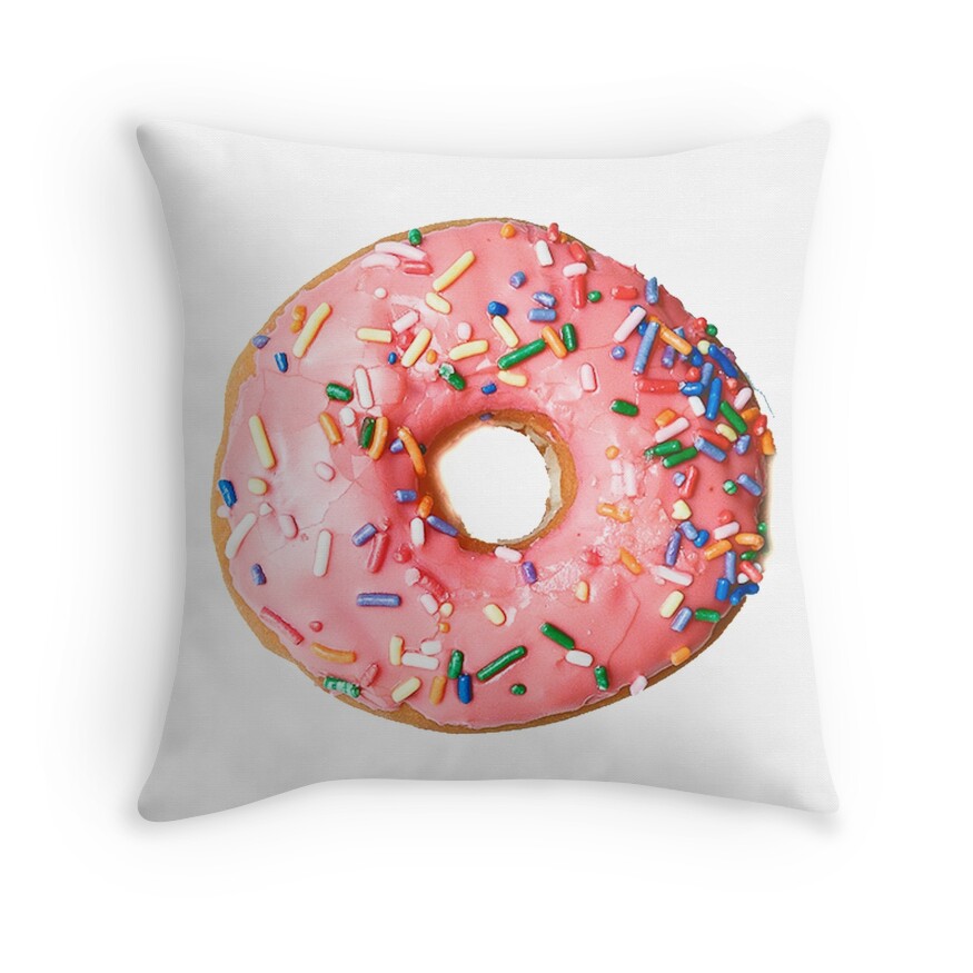 donut throw pillow