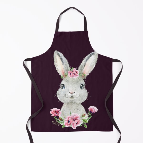 Item preview, Woodland Rabbit with Pink Floral Poppies designed and sold by Paulele.