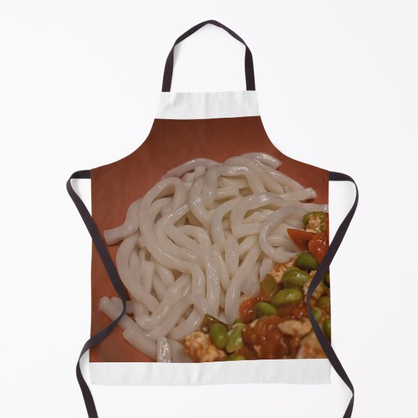 Item preview, Homemade Udon noddles with fried green beans, eggs, tomatoes, etc.  designed and sold by dabingboshi.