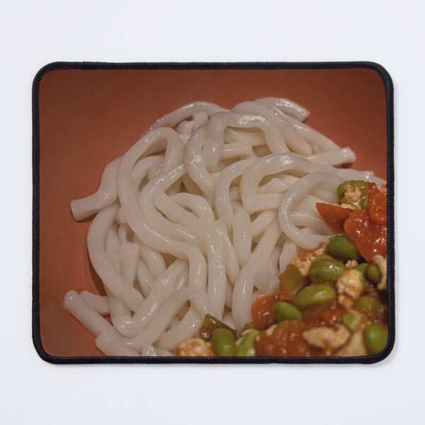 Item preview, Homemade Udon noddles with fried green beans, eggs, tomatoes, etc.  designed and sold by dabingboshi.