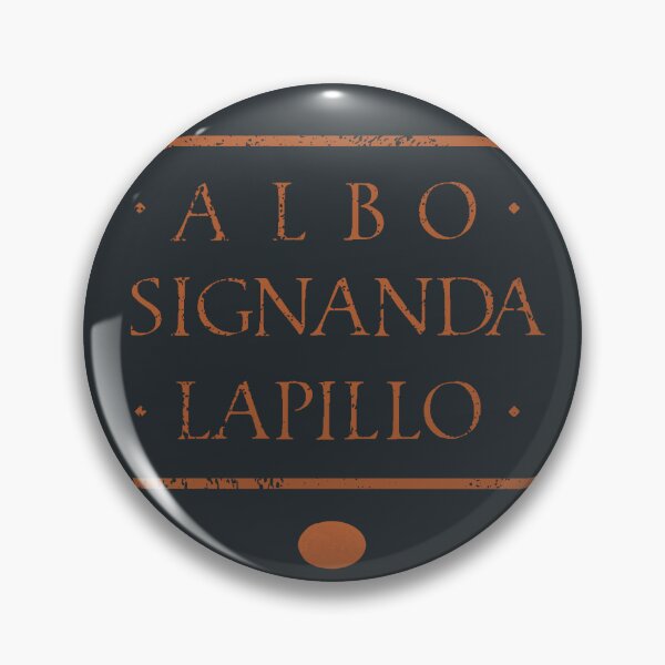 Item preview, Albo Signanda Lapillo, To Mark with a White Pebble, Ancient Latin Roman Motto designed and sold by Careful Disorder.