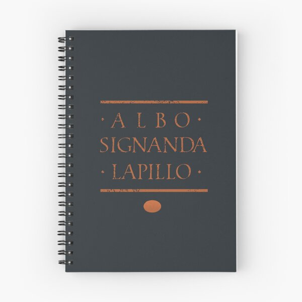 Item preview, Albo Signanda Lapillo, To Mark with a White Pebble, Ancient Latin Roman Motto designed and sold by Careful Disorder.