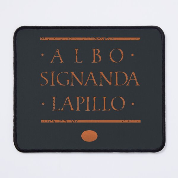 Item preview, Albo Signanda Lapillo, To Mark with a White Pebble, Ancient Latin Roman Motto designed and sold by Careful Disorder.