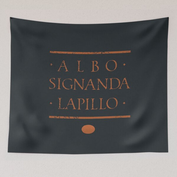 Item preview, Albo Signanda Lapillo, To Mark with a White Pebble, Ancient Latin Roman Motto designed and sold by Careful Disorder.