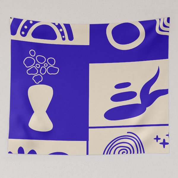 Item preview, Nordic Tiles Matisse Abstract Shapes designed and sold by MaiZephyr.
