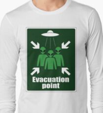 Alien Evacuation Point Long Sleeve T-Shirt