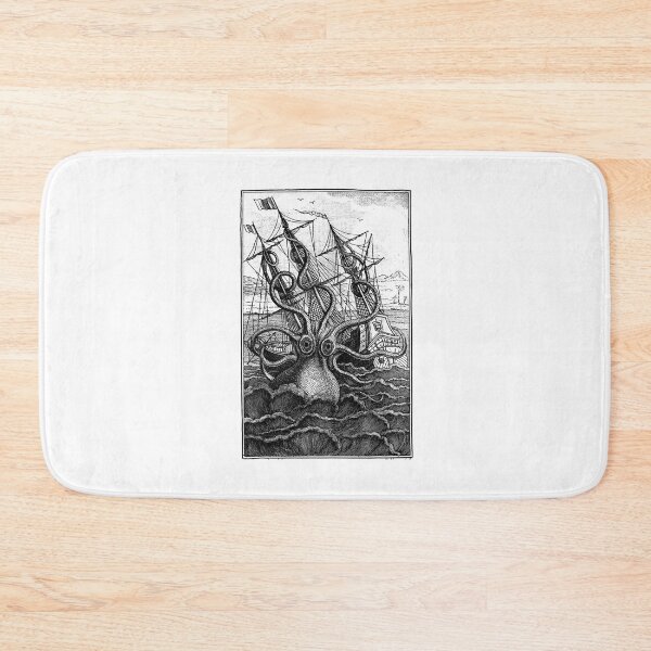Item preview, Giant Octopus Pirate Ship Vintage Kraken Sailing Squid designed and sold by ujgbnx.