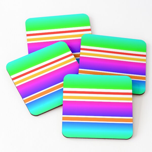 Item preview, multi color stripes | colorful stripes designed and sold by lausn.