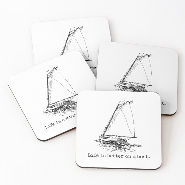 Item preview, Life Is Better On A Boat Funny Sailboat Sketch Cool Sailing designed and sold by ujgbnx.