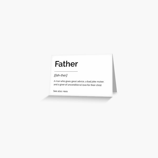 Item preview, Father Definition - Father's Day Gift designed and sold by RoastedKiwi.