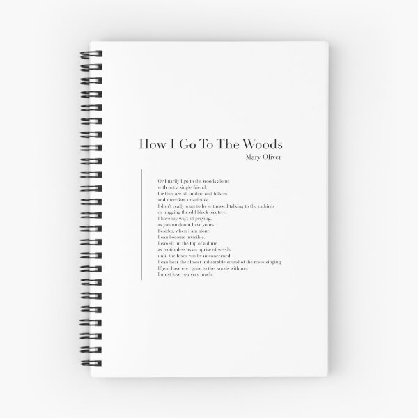Item preview, How I Go To The Woods by Mary Oliver designed and sold by wisemagpie.