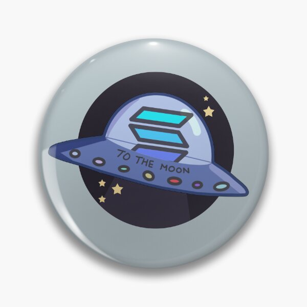 Item preview, Solana to the moon designed and sold by Crypmetal.