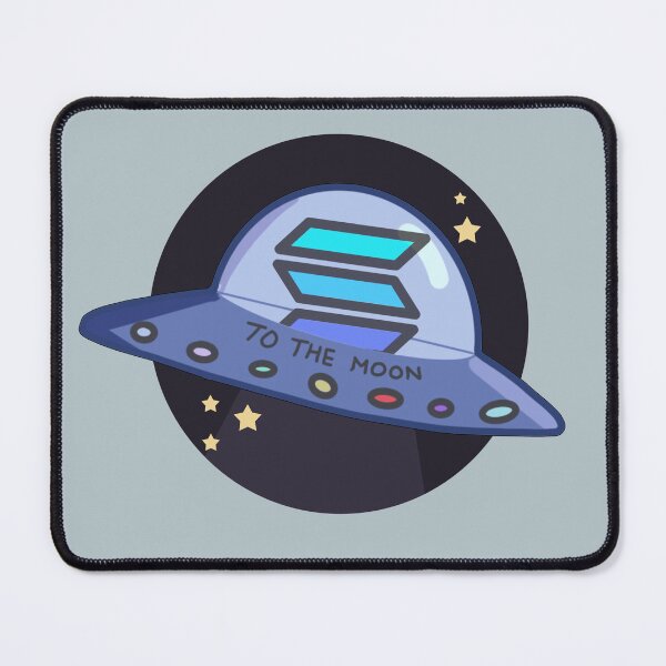 Item preview, Solana to the moon designed and sold by Crypmetal.