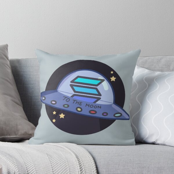 Item preview, Solana to the moon designed and sold by Crypmetal.