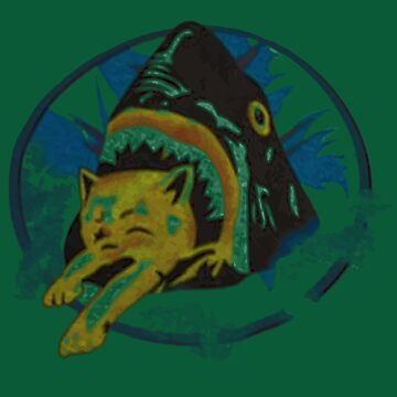 SHARK CAT Pineapple Express movie kitten funny gag gift 420 Halloween  costume Tee Pin