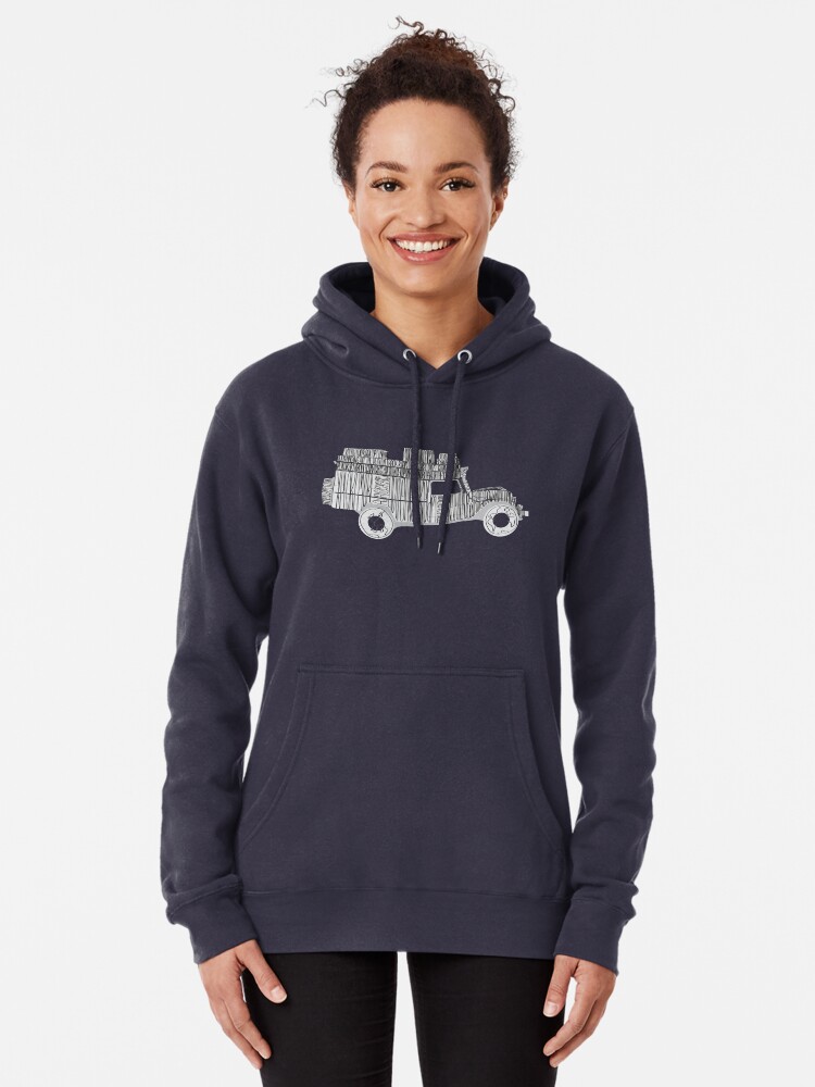 Alternate view of Artsy Sketchy Pullover Hoodie