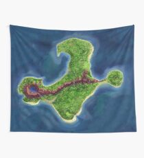 Monkey Island map Wall Tapestry