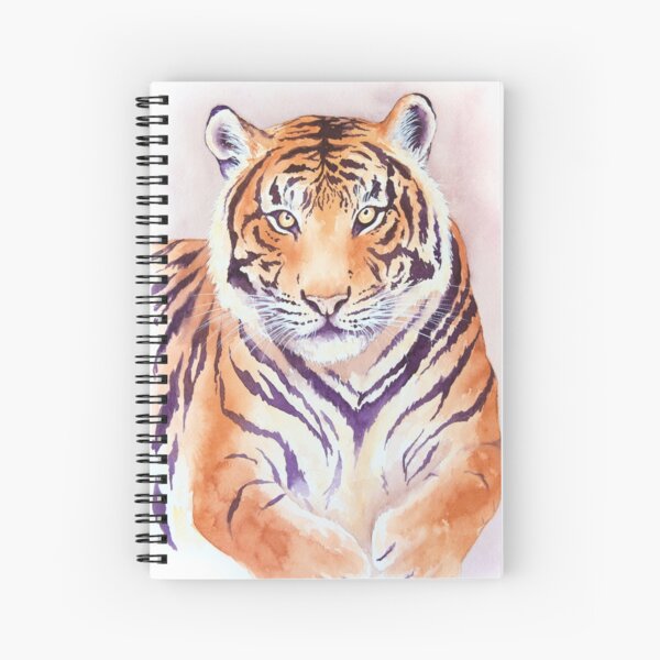 Watercolor Tiger Spiral Notebook