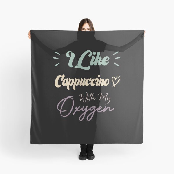 Item preview, I Like Cappuccino With My Oxygen Funny Coffee Quote designed and sold by medbdj.