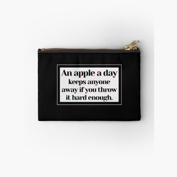 Item preview, An apple a day keeps anyone away if you throw it hard enough. designed and sold by PostiveText.
