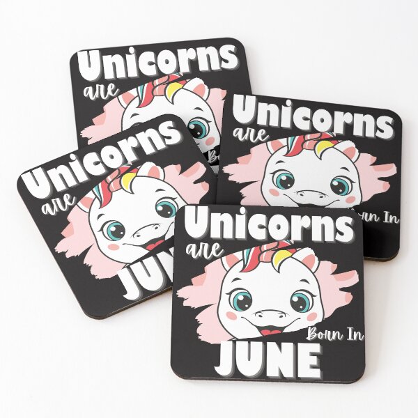 Item preview, Unicorns are born in June - June Birthday Quotes designed and sold by NellyDS17.