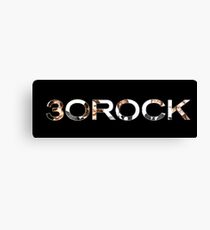 30 Rock Logo + Cast Canvas Print