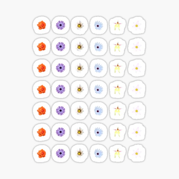 Orange Rose Sticker