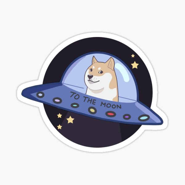 Doge To The Moon Stickers for Sale