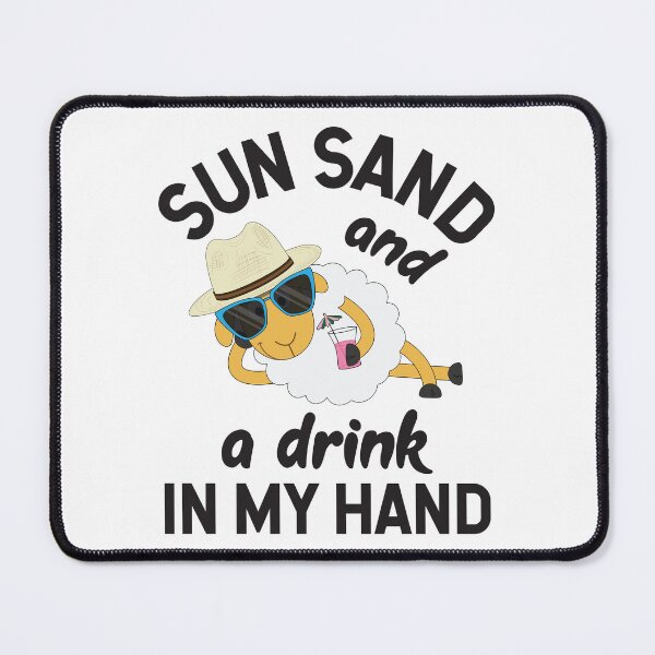 Item preview, Funny Summer Vacation Beach Holiday Relaxing Sheep designed and sold by dass-art.