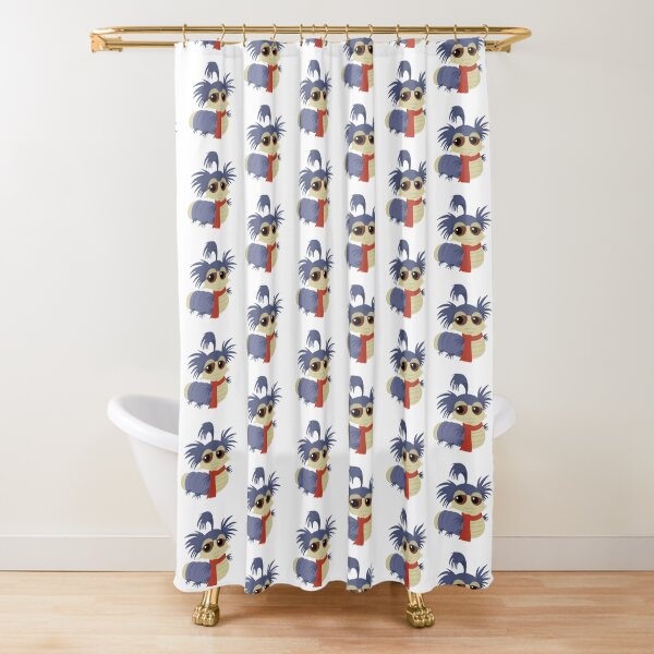 Allo! The Worm - Labyrinth Shower Curtain