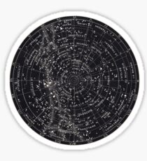 Star Constellation Map Sticker