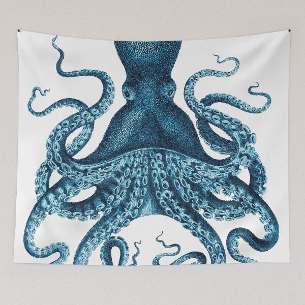 Item preview, Blue Octopus. Giant Pacific Octopus Art. designed and sold by el-padre.