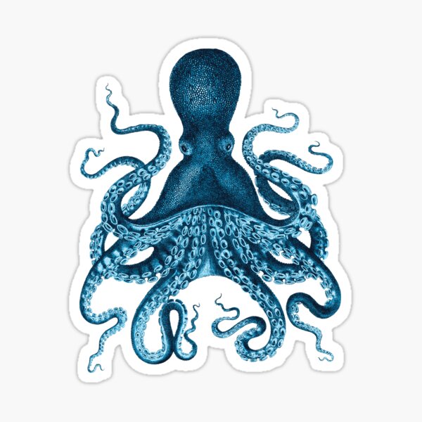 Item preview, Blue Octopus. Giant Pacific Octopus Art. designed and sold by el-padre.