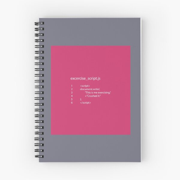 Item preview, Exercise_script.js WHITE TEXT Drawstring Bag designed and sold by UchihaFujii.