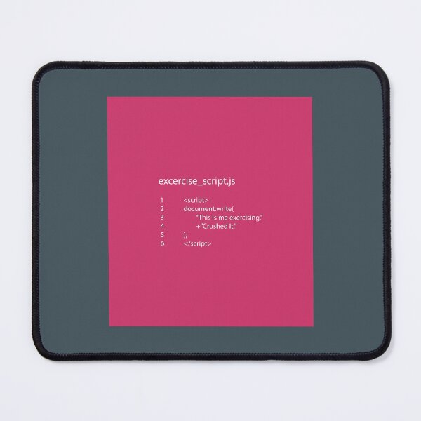 Item preview, Exercise_script.js WHITE TEXT Drawstring Bag designed and sold by UchihaFujii.