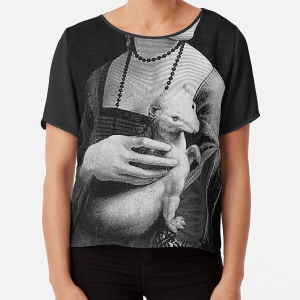 Lady With Ermine - Leonardo Da Vinci Chiffon Top