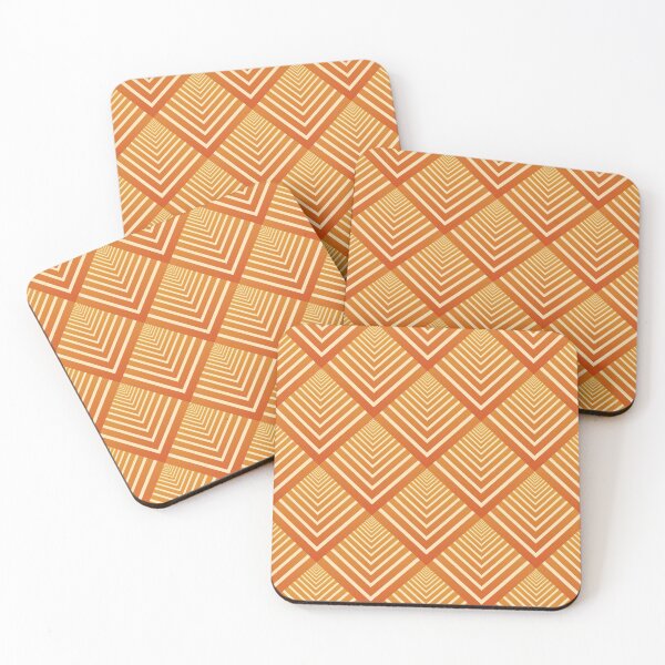 Item preview, Retro Pattern, Fish Scales, Red / Orange designed and sold by AlfabetDesign.