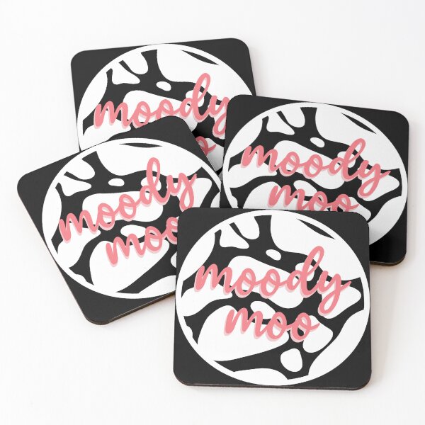 Item preview, Moody Moo Cow Print Black White and Pink designed and sold by inkyclovers.