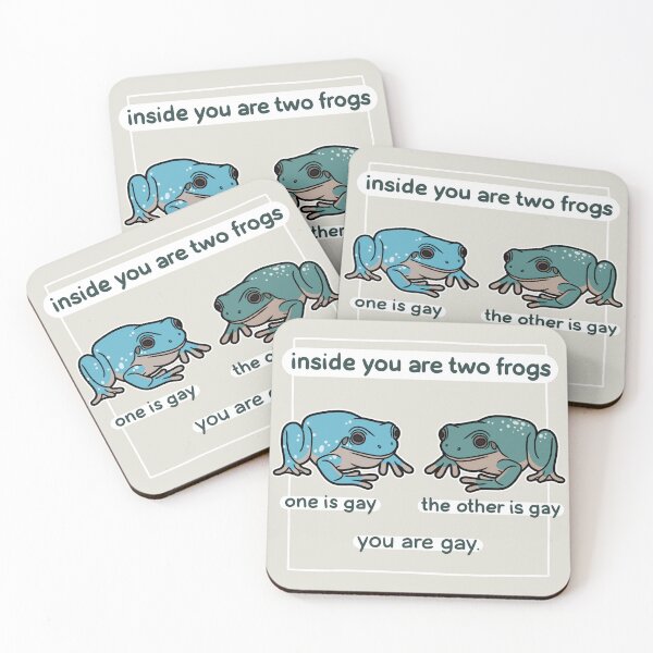 Item preview, Two frogs inside you, they are gay designed and sold by flotsamm.