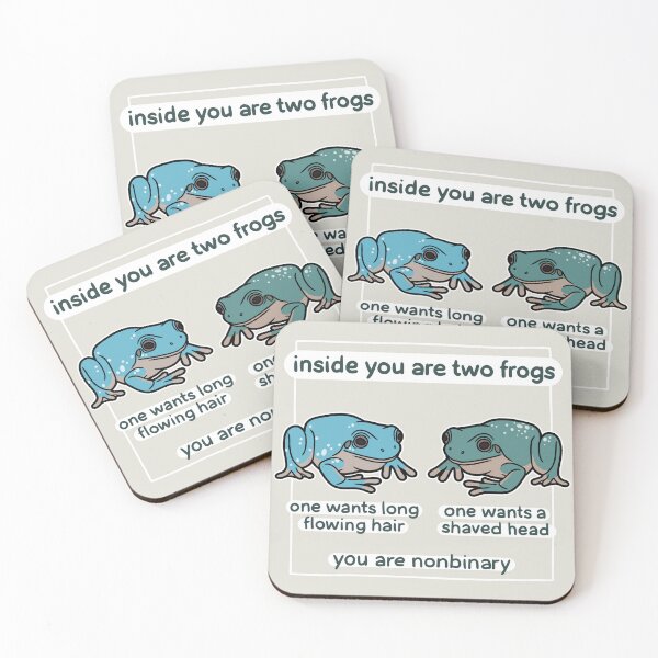 Item preview, Hair frogs inside you, they are nonbinary designed and sold by flotsamm.