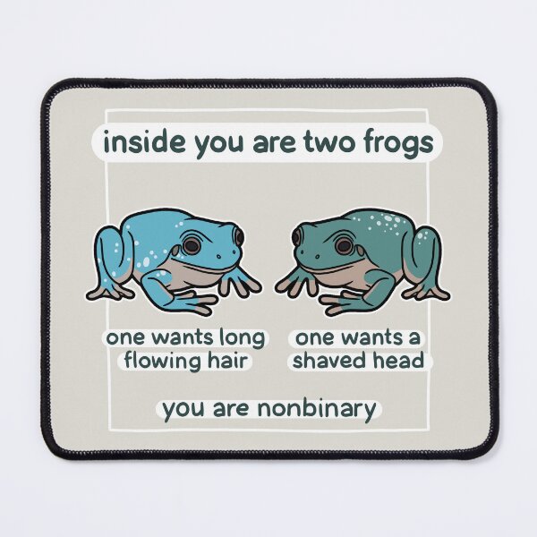 Item preview, Hair frogs inside you, they are nonbinary designed and sold by flotsamm.