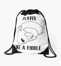 Played Like a Fiddle Drawstring Bag