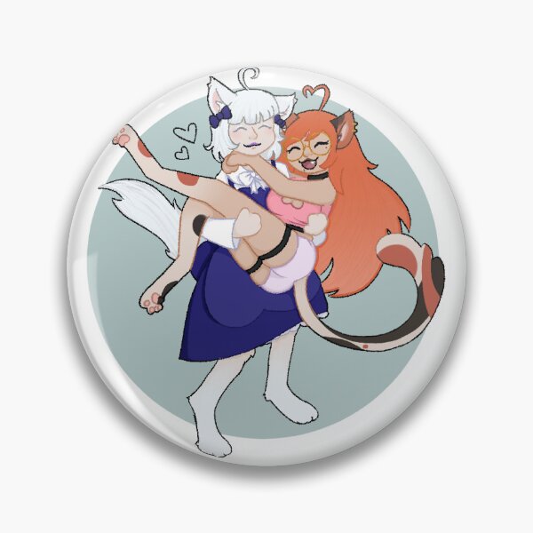 Item preview, Gay Catgirls Latte and Peach designed and sold by nerdyThrift.