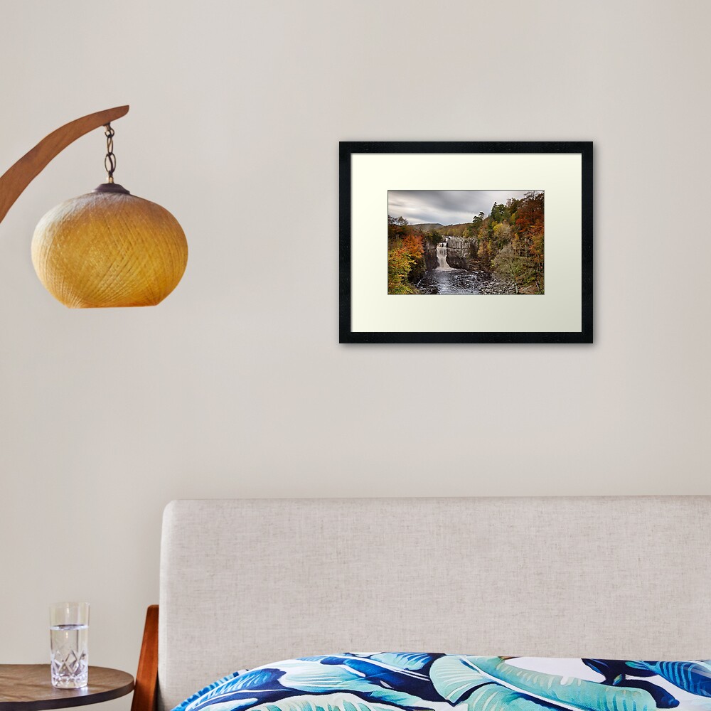 Autumnal High Force Framed Art Print