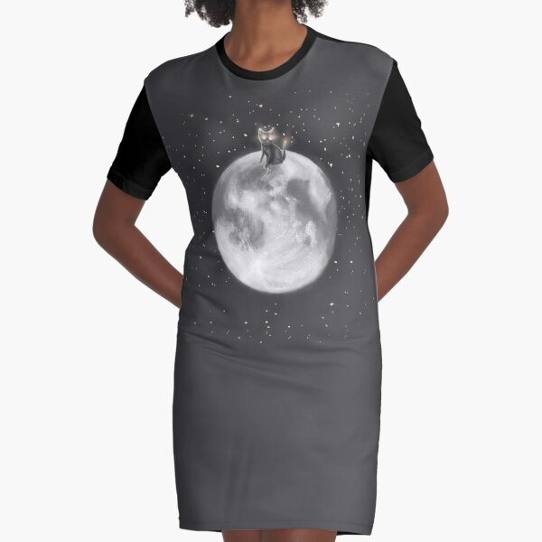 Lost in a Space / Moonelsh Graphic T-Shirt Dress