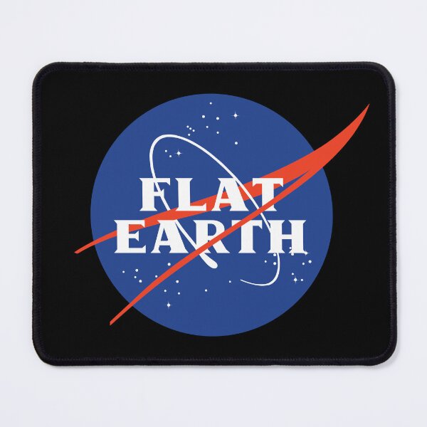Item preview, Flat Earth Nasa Logo Mashup  designed and sold by OldDannyBrown.