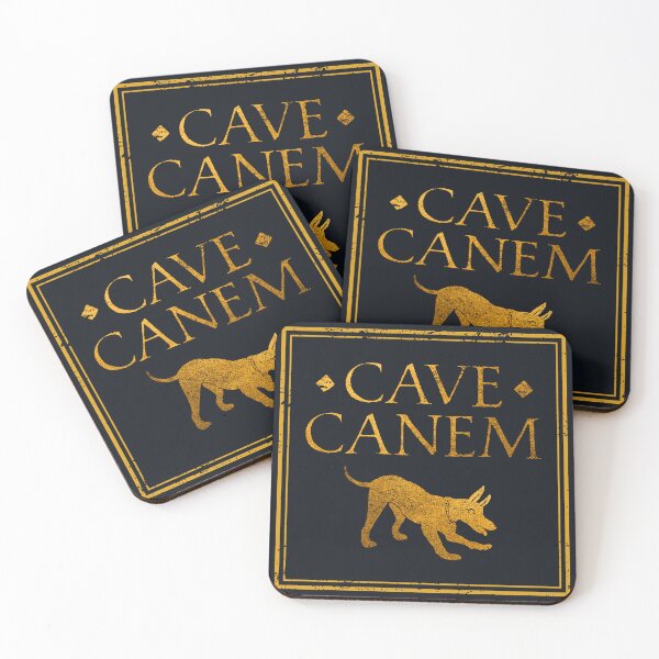 Item preview, Cave Canem, Beware of the Dog, Roman Latin Motto designed and sold by Careful Disorder.